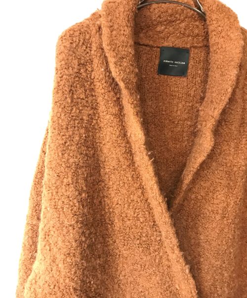 ROBERTO COLLINA（ロベルトコリーナ）ROBERTO COLLINA (ロベルトコリーナ) ブークレ ループニットコート オレンジ サイズ:Ｓの古着・服飾アイテム