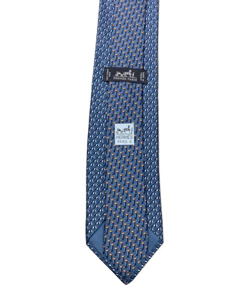 HERMES（エルメス）HERMES (エルメス) CRAVATE TWILL TIE ブルー サイズ:表記なしの古着・服飾アイテム