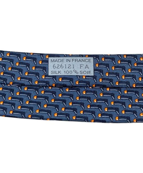 HERMES（エルメス）HERMES (エルメス) CRAVATE TWILL TIE ブルー サイズ:表記なしの古着・服飾アイテム