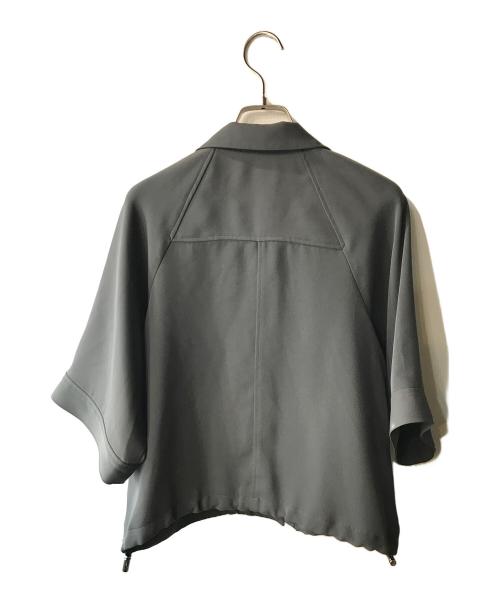 A + TOKYO（エープラス トウキョウ）A + TOKYO (エープラス トウキョウ) ダブルクロスオープンカラーシャツ オリーブ サイズ:FREEの古着・服飾アイテム