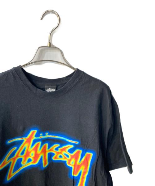stussy（ステューシー）stussy (ステューシー) ロゴカットソー ブラック サイズ:Lの古着・服飾アイテム