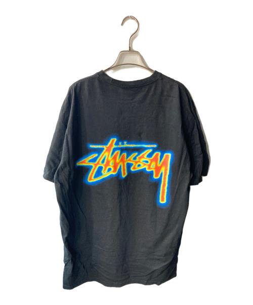 stussy（ステューシー）stussy (ステューシー) ロゴカットソー ブラック サイズ:Lの古着・服飾アイテム