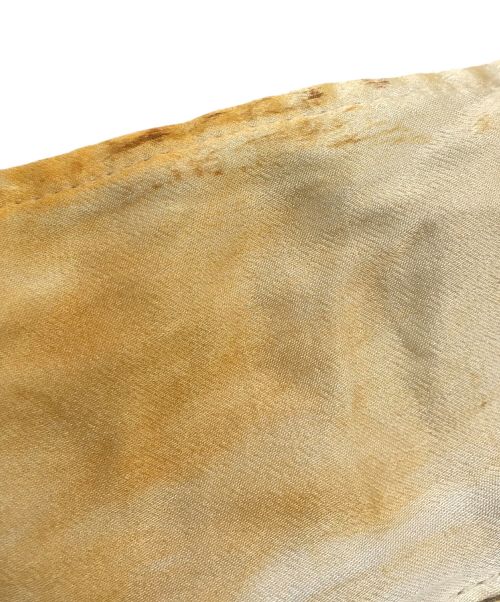 DIESEL（ディーゼル）DIESEL (ディーゼル) S-HOCKNEY-POP / サテン半袖シャツ ベージュ サイズ:50の古着・服飾アイテム