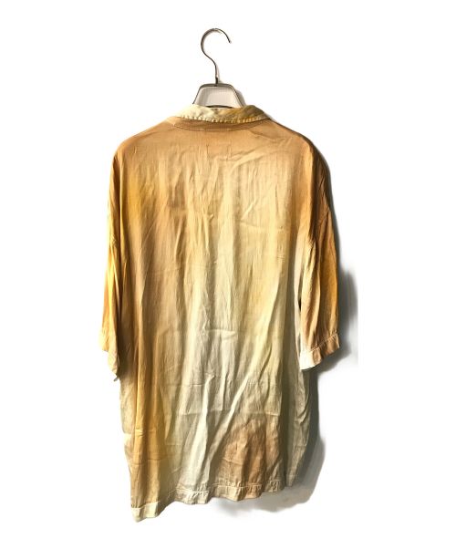 DIESEL（ディーゼル）DIESEL (ディーゼル) S-HOCKNEY-POP / サテン半袖シャツ ベージュ サイズ:50の古着・服飾アイテム