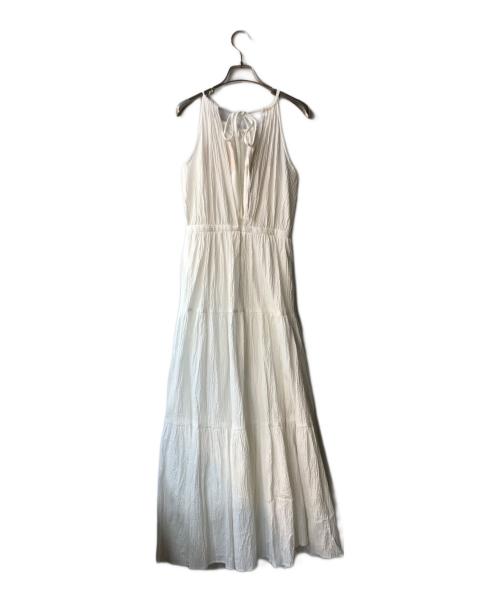 sheller（シェリエ）sheller (シェリエ) halter neck long dress ホワイト サイズ:FREEの古着・服飾アイテム