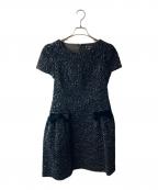 M'S GRACYエムズグレイシー）の古着「ブラックリボンワンピース」｜ブラック