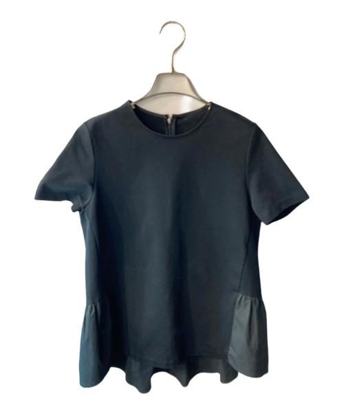 23区（ニジュウサンク）23区 (ニジュウサンク) コンパクトポンチぺプラムカットソー ブラック サイズ:Mの古着・服飾アイテム