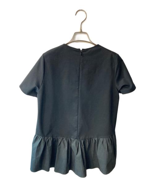 23区（ニジュウサンク）23区 (ニジュウサンク) コンパクトポンチぺプラムカットソー ブラック サイズ:Mの古着・服飾アイテム