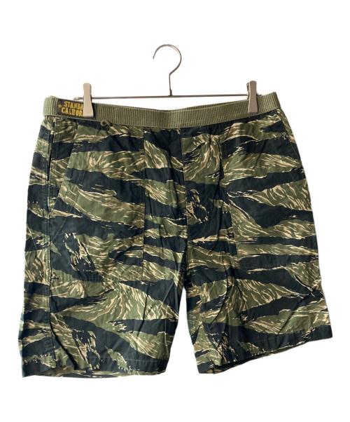 STANDARD CALIFORNIA（スタンダードカリフォルニア）STANDARD CALIFORNIA (スタンダードカリフォルニア) タイガーカモハーフパンツ グリーン サイズ:XLの古着・服飾アイテム