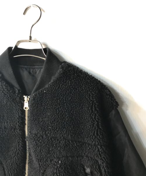 Adam et Rope（アダム エ ロペ）Adam et Rope (アダムエロペ) MA-1ボアリバーシブルコート ブラック サイズ:FREEの古着・服飾アイテム