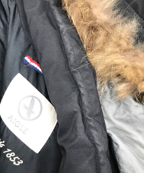 AIGLE（エーグル）AIGLE (エーグル) GORE-TEXダウンジャケット ブラック サイズ:Ｍの古着・服飾アイテム