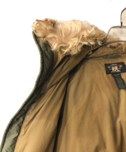 RRL（ダブルアールエル）RRL (ダブルアールエル) ファー付ダウンジャケット カーキ サイズ:Sの古着・服飾アイテム