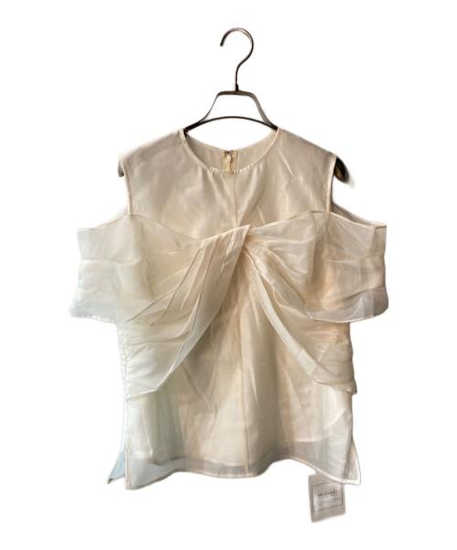 Mystrada（マイストラーダ）Mystrada (マイストラーダ) クロスツイストブラウス ホワイト サイズ:M 未使用品の古着・服飾アイテム