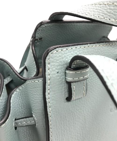 LOEWE（ロエベ）LOEWE (ロエベ) ハンモックドローストリングミニバッグ ブルーの古着・服飾アイテム
