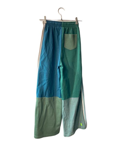 adidas（アディダス）adidas (アディダス) KSENIA SCHNAIDER (クセニア シュナイダー) クレイジーパターントラックパンツ グリーン×ブルー サイズ:Sの古着・服飾アイテム