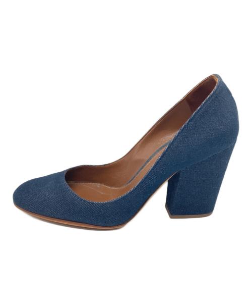 sergio rossi（セルジオロッシ）sergio rossi (セルジオロッシ) パンプス インディゴ サイズ:36　1/2の古着・服飾アイテム