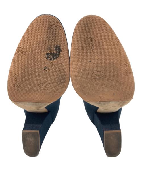 sergio rossi（セルジオロッシ）sergio rossi (セルジオロッシ) パンプス インディゴ サイズ:36　1/2の古着・服飾アイテム