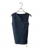 Mila Owenミラオーウェン）の古着「シルク混アシメVニットプルオーバー」｜グレー