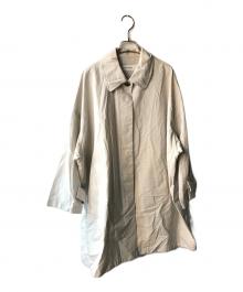 JOURNAL STANDARD（ジャーナルスタンダード）の古着「ハイカウントワイドステンカラーコート」｜アイボリー