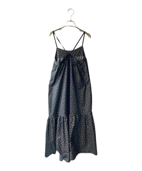 SLOBE IENA（スローブ イエナ）SLOBE IENA (スローブ イエナ) ドットタフタティアードワンピース ブラック サイズ:ｻｲｽﾞ不明の古着・服飾アイテム