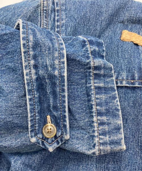 RALPH LAUREN（ラルフローレン）RALPH LAUREN (ラルフローレン) ダッフルデニムコート インディゴ サイズ:Sの古着・服飾アイテム