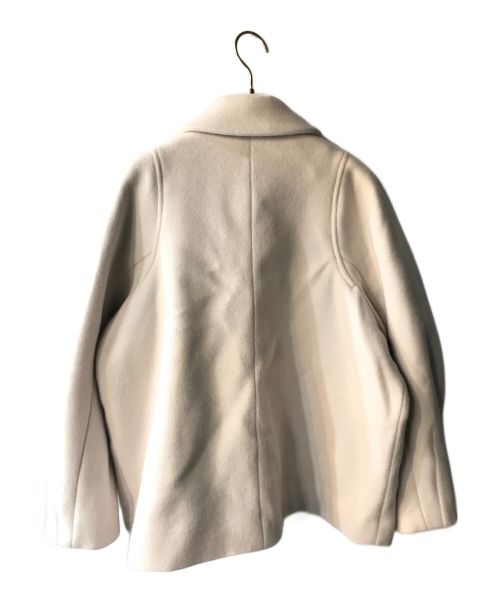 YORI（ヨリ）yori (ヨリ) ウールラウンドカラー金釦ショートコート アイボリー サイズ:36の古着・服飾アイテム