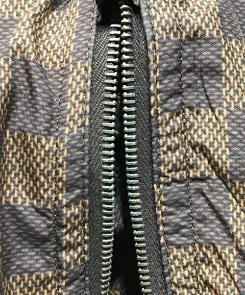 LOUIS VUITTON（ルイ ヴィトン）LOUIS VUITTON (ルイ ヴィトン) ダミエフーデッドブルゾン ブラウン サイズ:48の古着・服飾アイテム