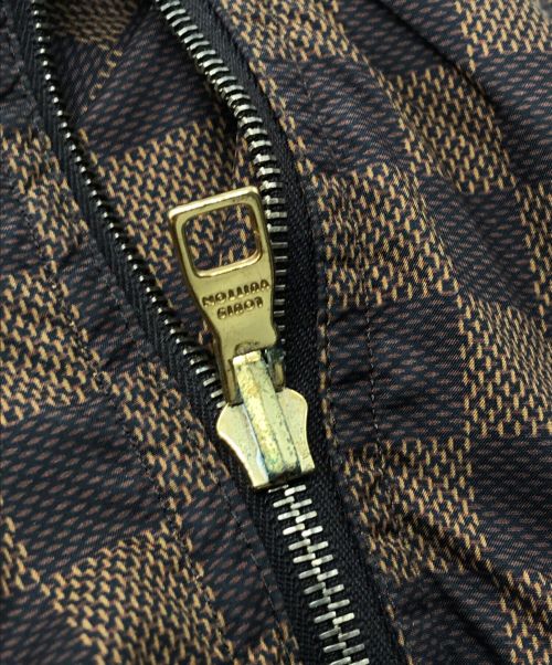 LOUIS VUITTON（ルイ ヴィトン）LOUIS VUITTON (ルイ ヴィトン) ダミエフーデッドブルゾン ブラウン サイズ:48の古着・服飾アイテム