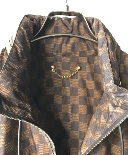 LOUIS VUITTON（ルイ ヴィトン）LOUIS VUITTON (ルイ ヴィトン) ダミエフーデッドブルゾン ブラウン サイズ:48の古着・服飾アイテム