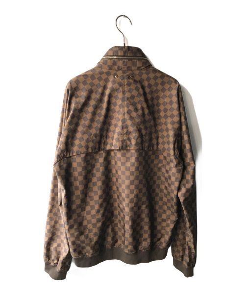 LOUIS VUITTON（ルイ ヴィトン）LOUIS VUITTON (ルイ ヴィトン) ダミエフーデッドブルゾン ブラウン サイズ:48の古着・服飾アイテム