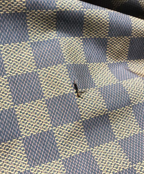 LOUIS VUITTON（ルイ ヴィトン）LOUIS VUITTON (ルイ ヴィトン) ダミエフーデッドブルゾン ブラウン サイズ:48の古着・服飾アイテム
