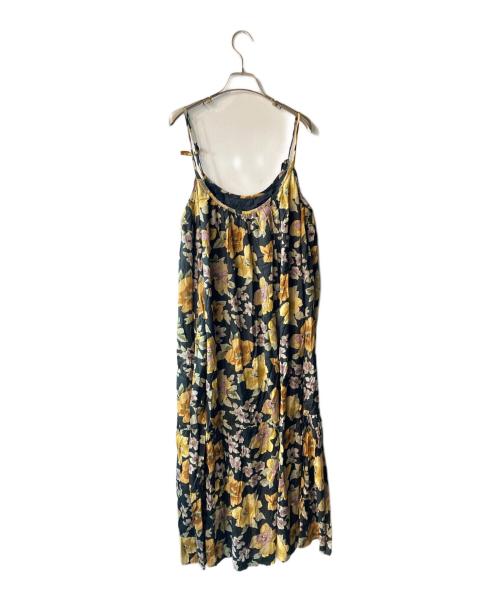 freada（フリーダ）Freada (フリーダ) インドレーヨン プリントキャミソールワンピース ブラック サイズ:freeの古着・服飾アイテム