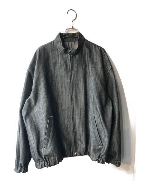 ISSEY MIYAKE MEN（イッセイミヤケメン）ISSEY MIYAKE MEN (イッセイミヤケメン) プリーツデニムジャケット グレー サイズ:ｻｲｽﾞ不明の古着・服飾アイテム