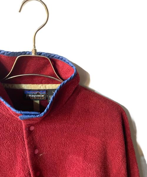 Patagonia SYNCHILLA（パタゴニア シンチラ）Patagonia SYNCHILLA (パタゴニア シンチラ) フリースジャケット レッド サイズ:Lの古着・服飾アイテム