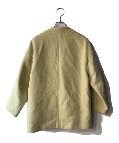 green label relaxing（グリーンレーベルリラクシング）green label relaxing (グリーンレーベルリラクシング) ヴィクトリアン ウール ハーフコート アイボリー サイズ:34の古着・服飾アイテム