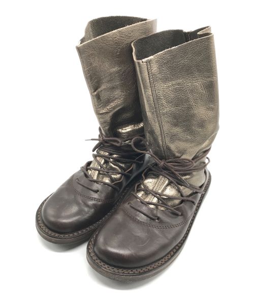 Trippen（トリッペン）Trippen (トリッペン) レースアップショートブーツ ブラウン サイズ:37の古着・服飾アイテム