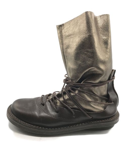 Trippen（トリッペン）Trippen (トリッペン) レースアップショートブーツ ブラウン サイズ:37の古着・服飾アイテム