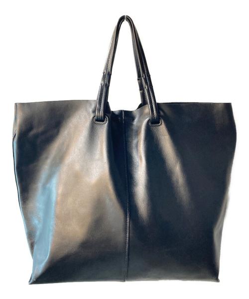 FEEL AND TASTE（フィールアンドテイスト）FEEL AND TASTE (フィールアンドテイスト) レザートートバッグ ブラックの古着・服飾アイテム