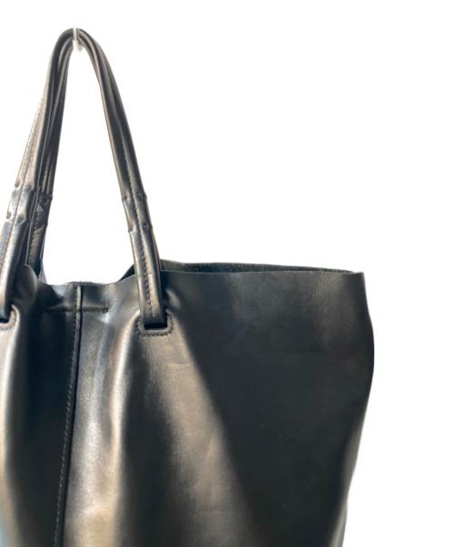 FEEL AND TASTE（フィールアンドテイスト）FEEL AND TASTE (フィールアンドテイスト) レザートートバッグ ブラックの古着・服飾アイテム