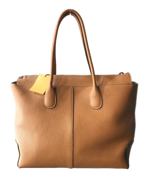 TOD'S（トッズ）TOD'S (トッズ) レザーDiバッグラージ ブラウンの古着・服飾アイテム