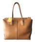 TOD'S (トッズ) レザーDiバッグラージ ブラウン：95000円