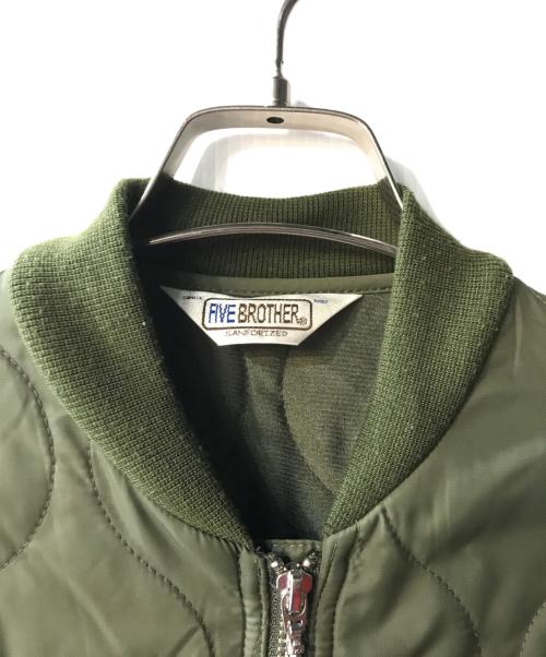 FIVE BROTHER（ファイブブラザー）FIVE BROTHER (ファイブブラザー) BEAUTY&YOUTH (ビューティーアンドユース) 別注キルティングジャケット カーキ サイズ:freeの古着・服飾アイテム