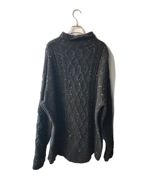 AURALEE（オーラリー）AURALEE (オーラリー) Wool Baby Alpaca Nepped Cable Knit Turtle Neck P/O ブラウン サイズ:5の古着・服飾アイテム