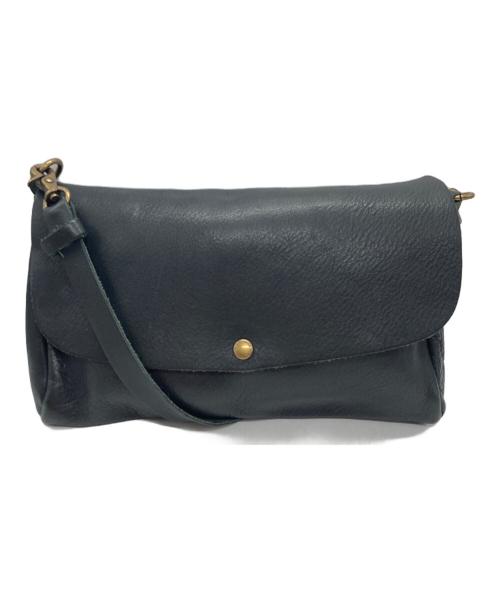 amiacalva（アミアカルヴァ）amiacalva (アミアカルヴァ) レザーショルダーバッグ ブラックの古着・服飾アイテム