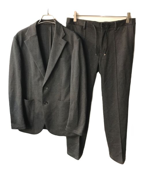 BARNEYS NEWYORK（バーニーズ・ニューヨーク）BARNEYS NEWYORK (バーニーズ・ニューヨーク) セットアップイージージャケット ブラック サイズ:46の古着・服飾アイテム