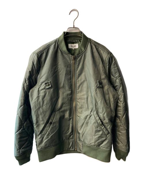 SILAS（サイラス）SILAS (サイラス) キルティングミリタリージャケット グリーン サイズ:Lの古着・服飾アイテム