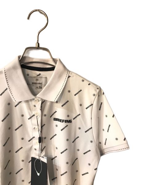 BRIEFING（ブリーフィング）BRIEFING (ブリーフィング) WS MONOGRAM POLO ホワイト サイズ:Ｍの古着・服飾アイテム