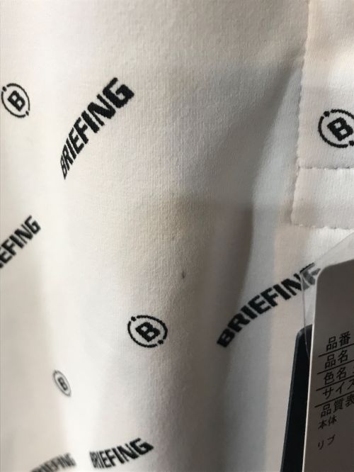 BRIEFING（ブリーフィング）BRIEFING (ブリーフィング) WS MONOGRAM POLO ホワイト サイズ:Ｍの古着・服飾アイテム
