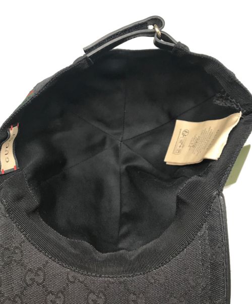 GUCCI（グッチ）GUCCI (グッチ) キャップ ブラック サイズ:ＸＬ 未使用品の古着・服飾アイテム