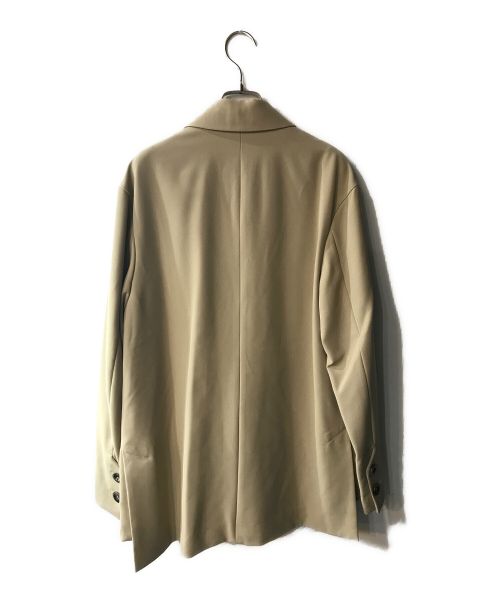 UN3D.（アンスリード）UN3D. (アンスリード) クロスデザインジャケット ベージュ サイズ:36の古着・服飾アイテム